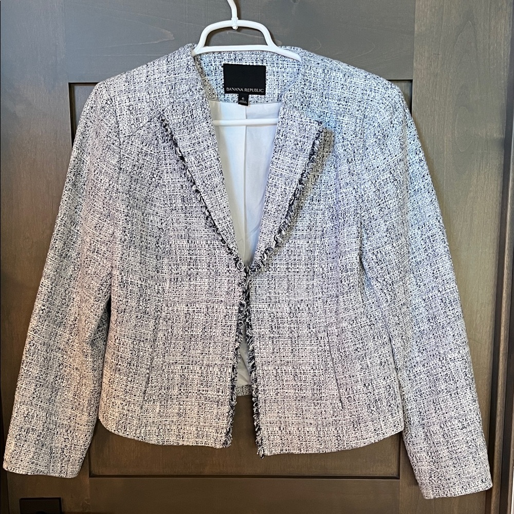 Banana Republic Cropped Open Blazer